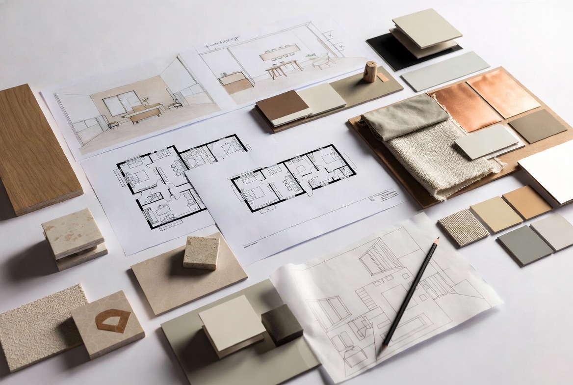 Interior design concept and space planning